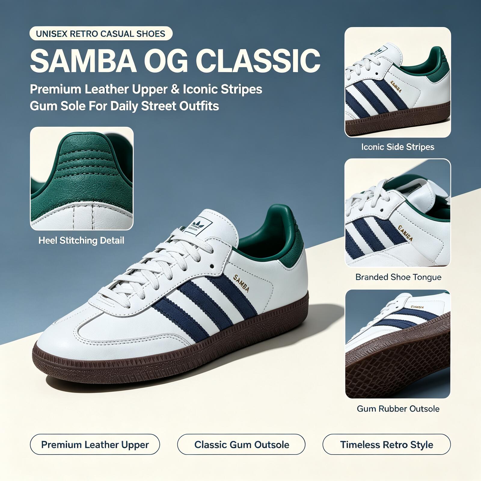 Adidas Shoes Samba - Официальные оригинальные кроссовки Adidas SAMBA OG