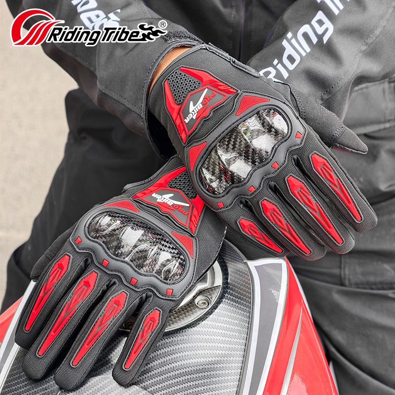 Motorcycle Glove Knuckle - Мотоциклетные перчатки RidingTribe Новые летние мотоциклетные