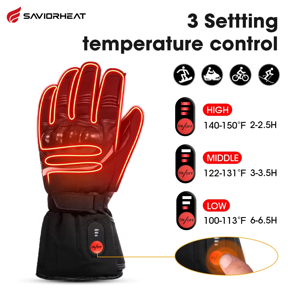 Heat Resistant Glove - Перчатки мотоциклетные водонепроницаемые с подогревом, из