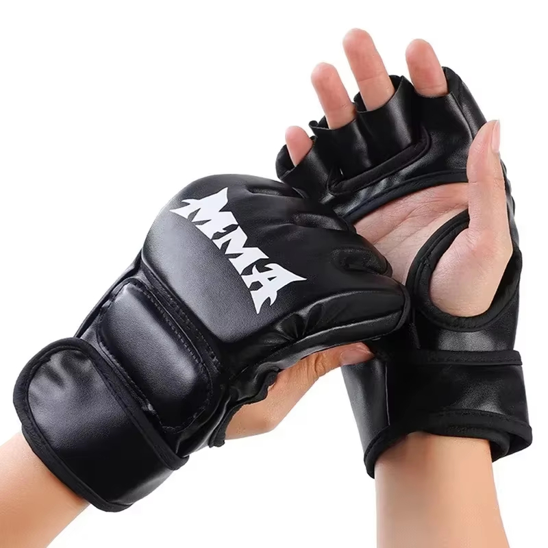 Motorcycle Glove Knuckle - Профессиональные тренировочные перчатки для бокса, кожаные,