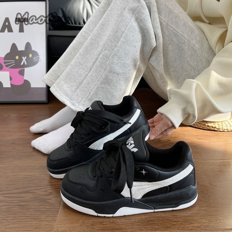 Женские черно-белые кожаные ке – обзор и цена Vans Shoes Old Skool
